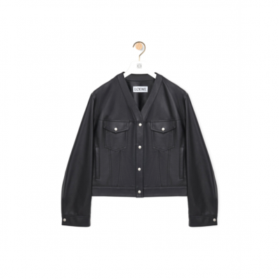 LOEWE CARDIGAN IN NAPPA LAMBSKIN S359Y34LA6